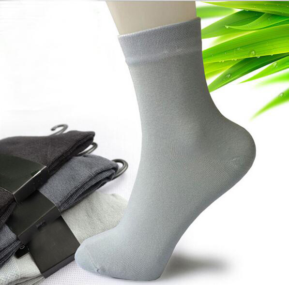 

10 Pairs New Bamboo Men socks New 2019 Fashion Quality Absorb Sweat Breathable Men Middle Length Casual Business Mens Ankle Socks, Black