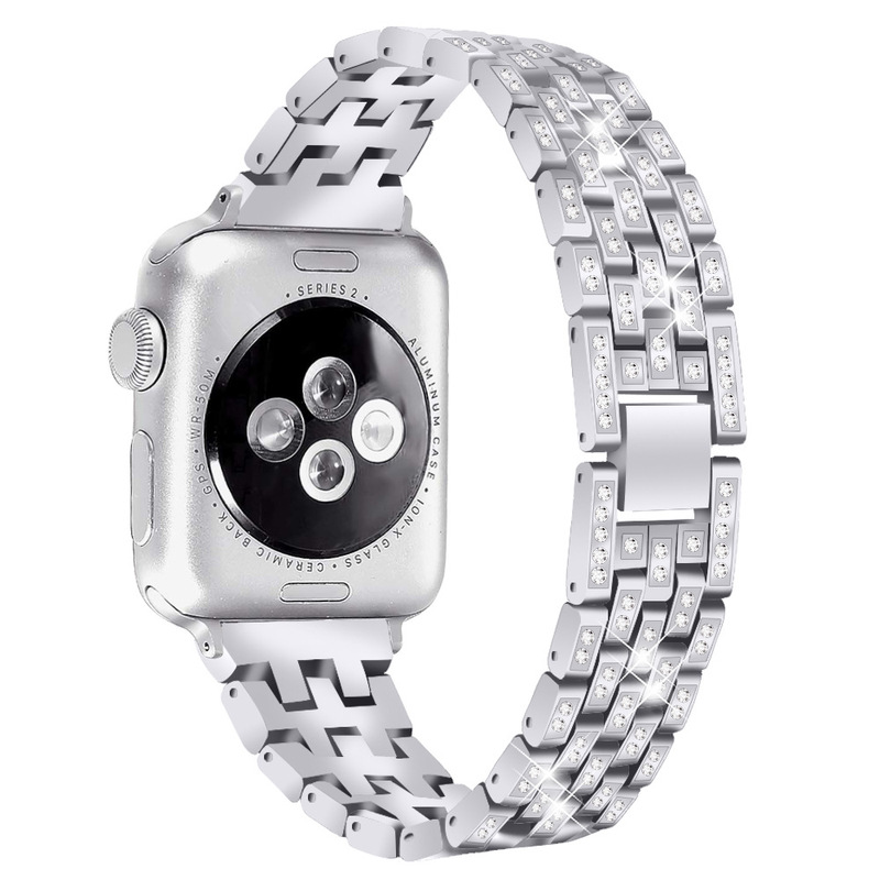 

Luxury Bracelet Metal Watch Band Accessories for Apple Watch Series 1 2 3 4 5 Replacement Straps for Iwatch 38 40 42 44mm Watch Bands