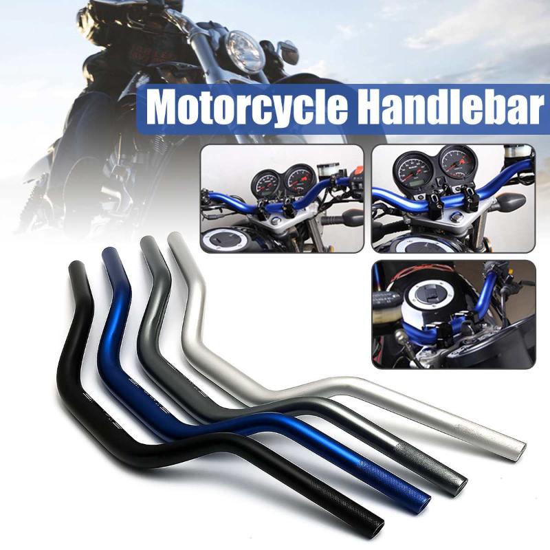 

22mm Universal Motorcycle Handlebar 4 Color Aluminum Alloy Non-slip Motorbike Handlebars Anti-rust Retro Motor Bike Handle Bars