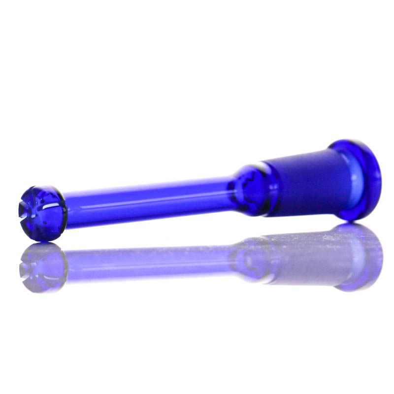 

Blue/Green glass diffused downstem with 6 cuts 14-18 female glass downstem for bongs wholesale free shipping