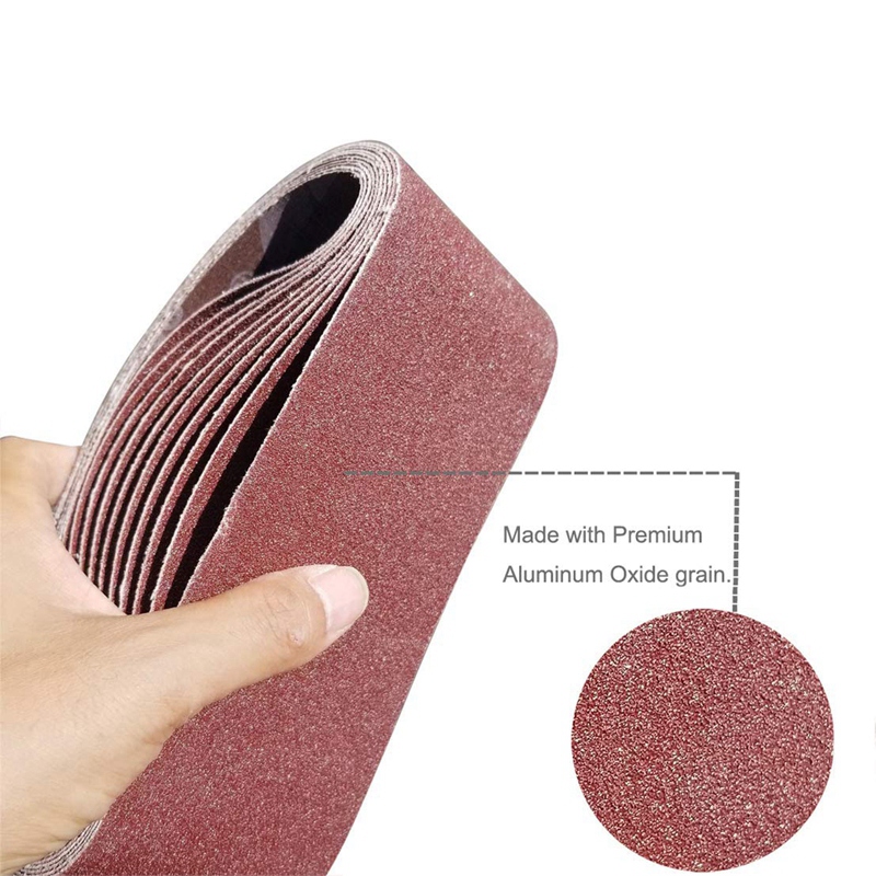 

18 Pcs 3 Inch X 21 Inch Aluminum Oxide Sanding Belt(3 Each Of 60 80 120 150 240 400 Grits)(3X21In)