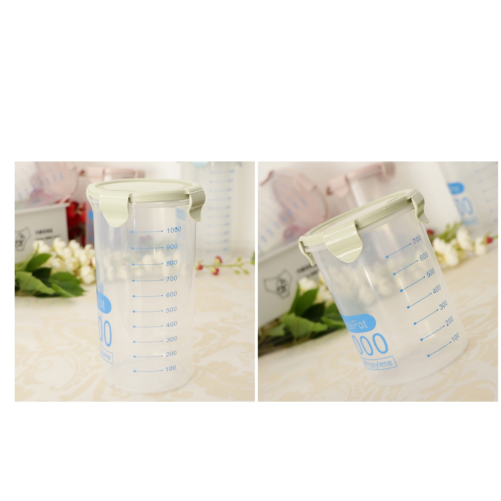 

2pcs pantry cereal container storage food containers keepers 1000ml+1500ml