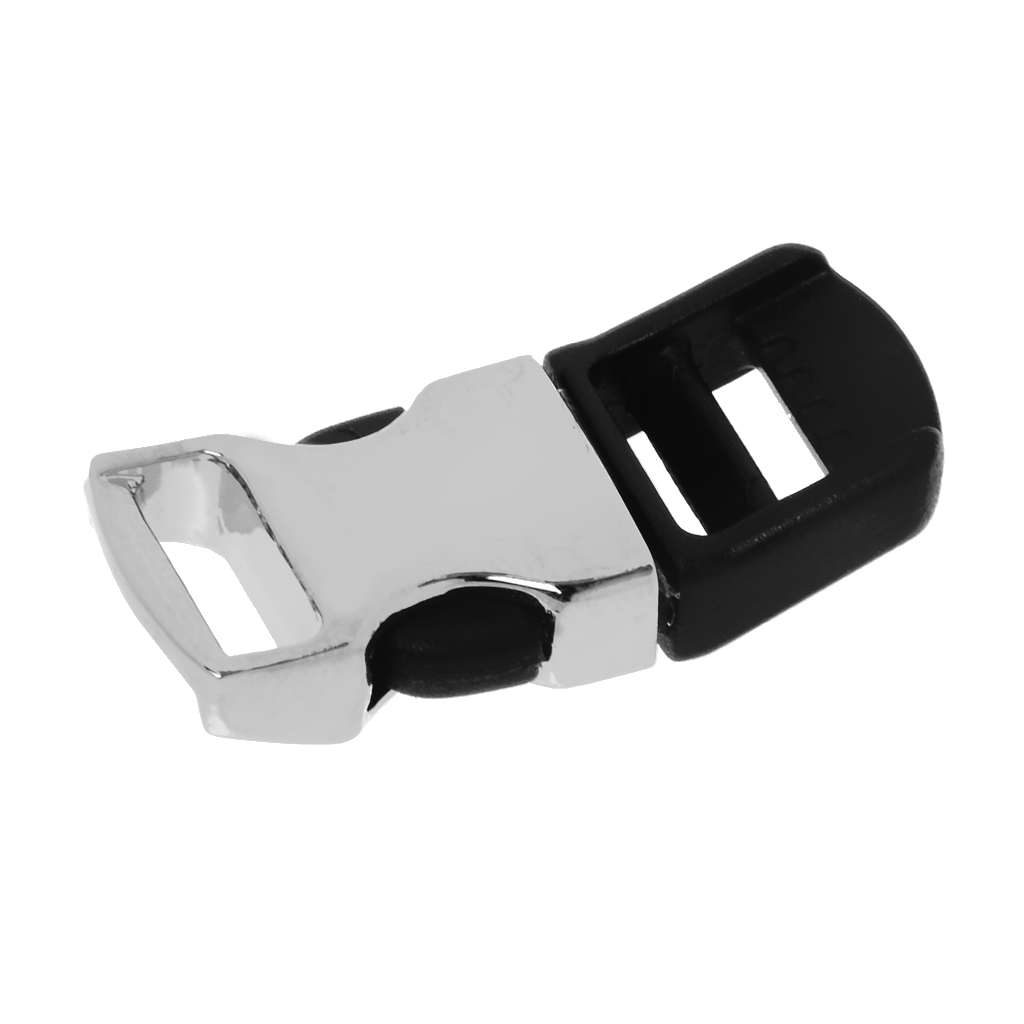 5pcs 3//8 \ de Metal De Liberacion Lateral Hebillas Para Pulseras Del Paracord Superior Curvada