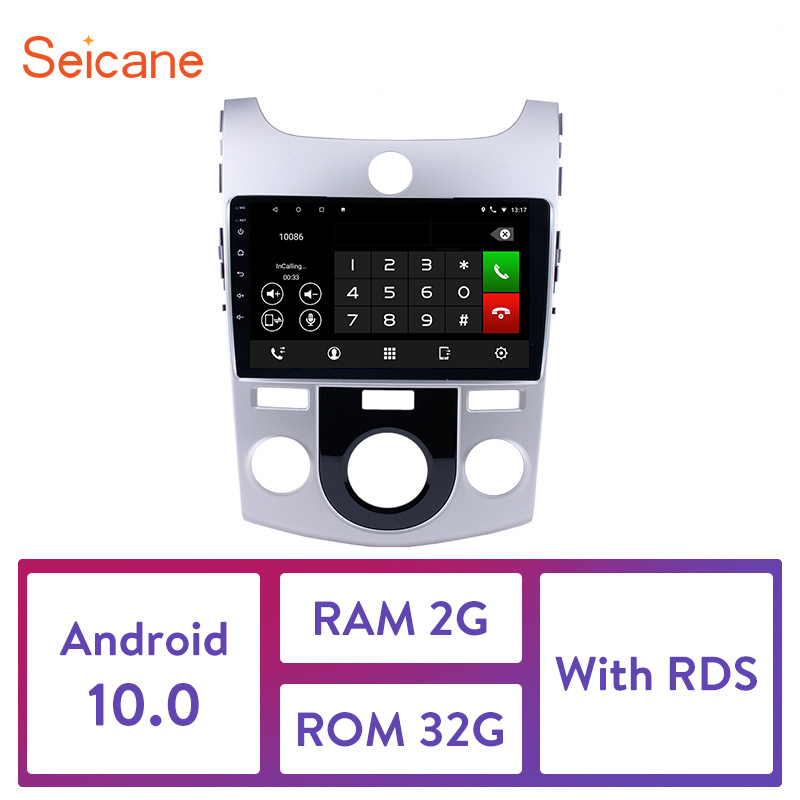 

Seicane 9" 2DIN Quad-core Android 10.0 Car GPS Radio for 2008-2012 KIA Forte MT with FM Bluetooth WIFI support USB 1080P DAB DVR car dvd