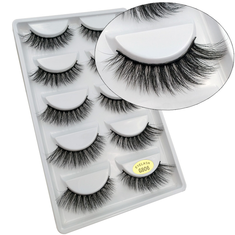 

SHIDISHANGPIN 3D mink lashes natural lasting makeup lash 3D volume mink long false eyelashes eyelash extensions handmade eyelash