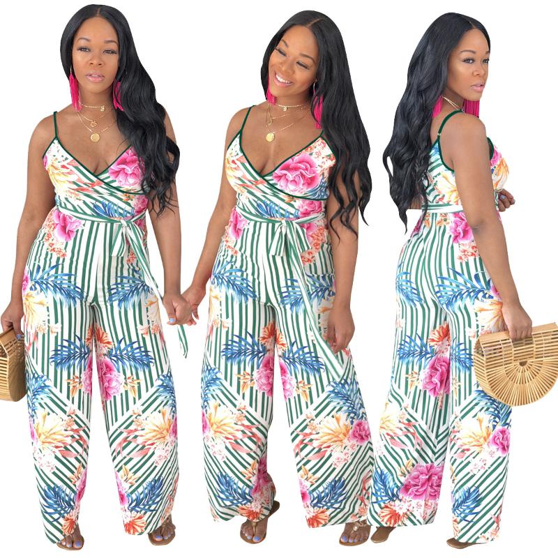 

Fashion Print Rompers Womens Jumpsuit Casual Sleeveless Oversized Playsuit Women One Piece Women Clothes 2020, Multicolor