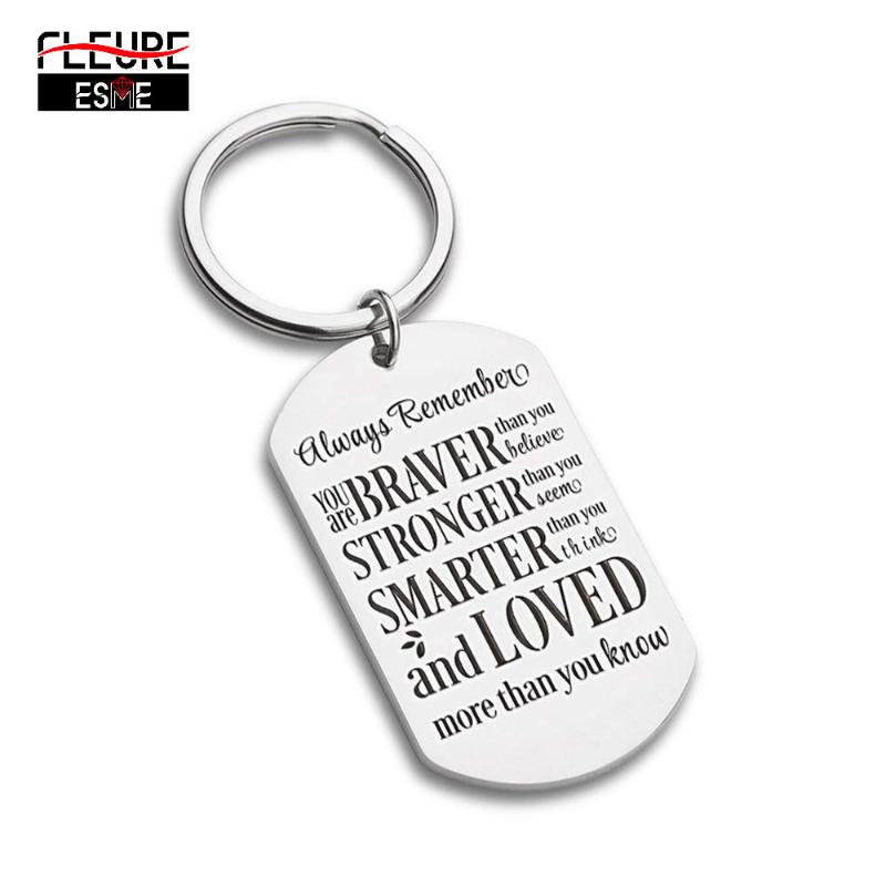 

2020 Fashion Key Chains Graduation Birthday Jewerly Gift for Student Women Men Friends Teen Girls Boys Family Key Ring