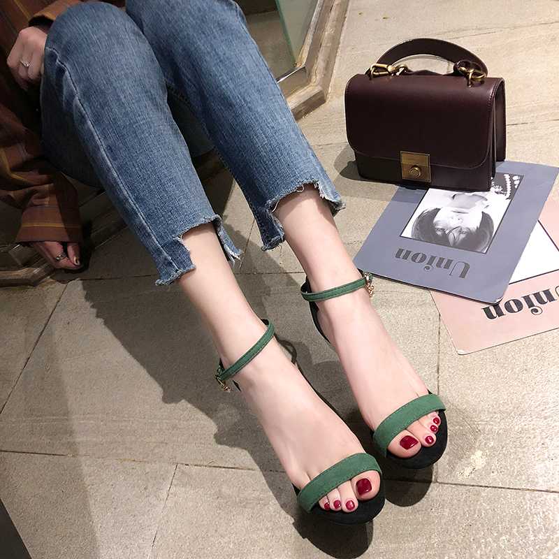 

Sexy Black High Heel Sandals Women Open Toe Party Dress Heels Summer Thin High Heel Sandals Women Ankle Strap Shoes 2020