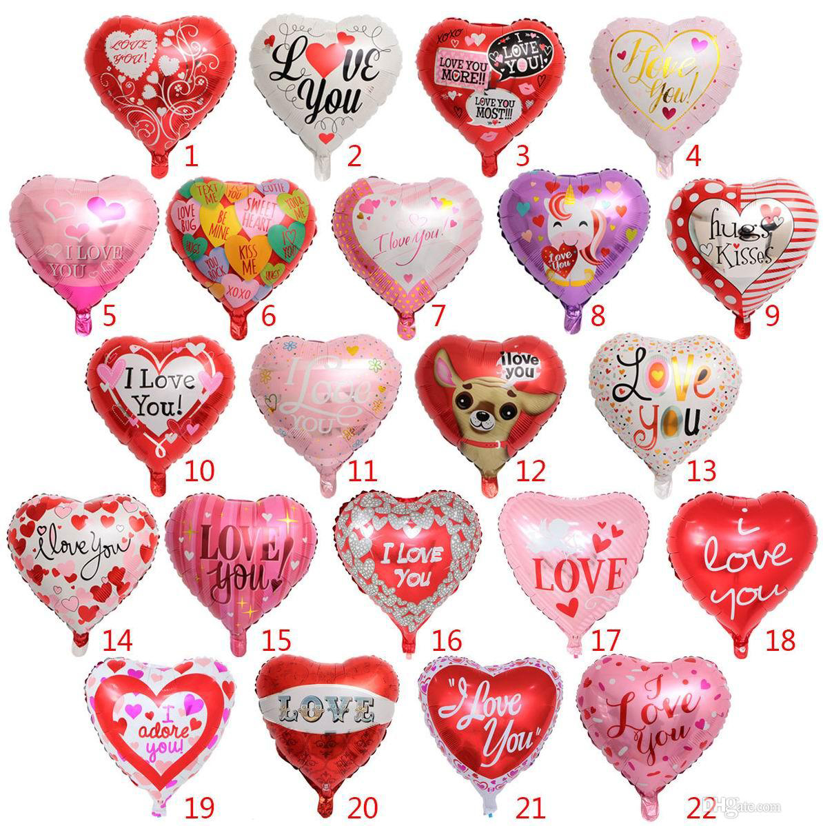 Forma de corazón 10/" Globos De Calidad Forma Corazón Color Rojo Pascua balones