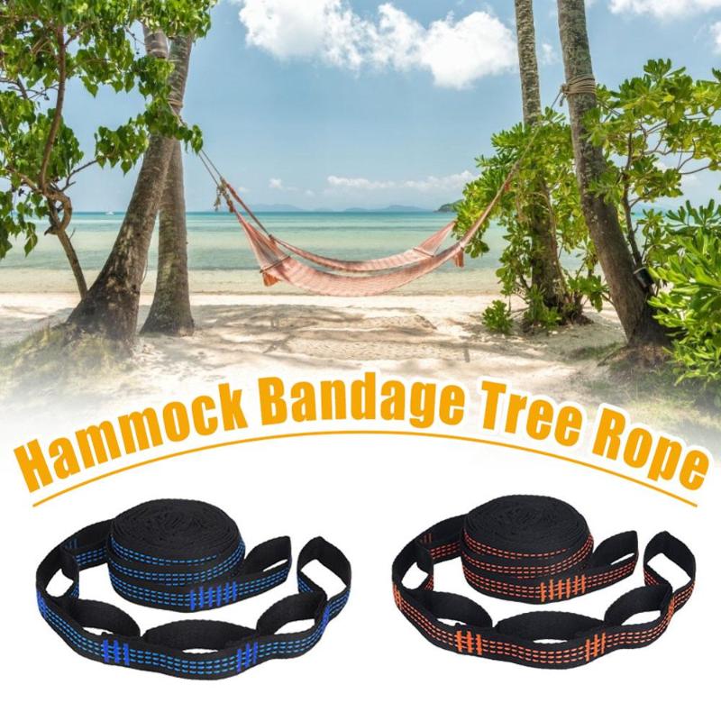 

2 Pcs/Set Hammock Straps Special Reinforced Polyester Straps 5 Ring High Load-Bearing Barbed Black Outdoor Hammock