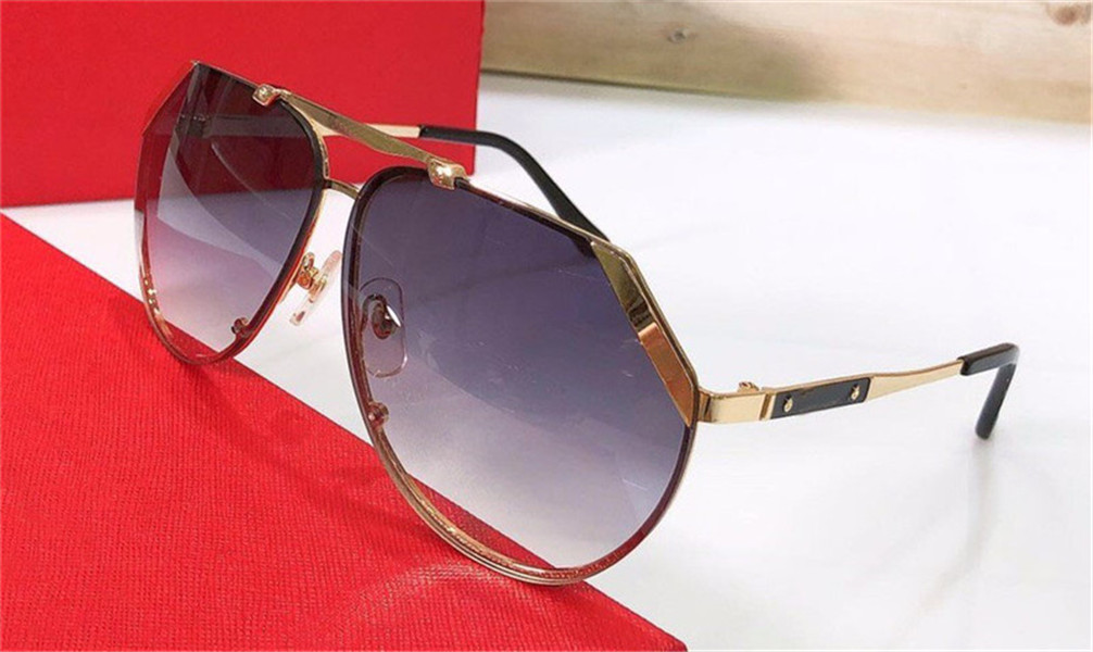 New fashion design sunglasses 1008 metal irregular frame popular popular retro style uv400 lens top quality protection glasses
