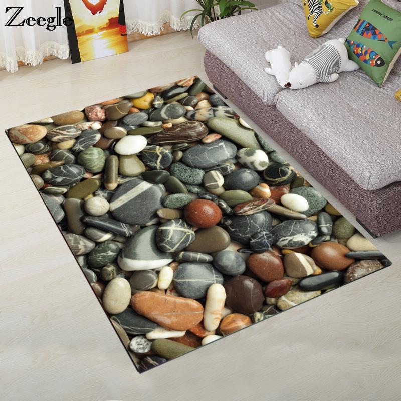 

Zeegle 3D Carpet For Living Room Coffee Table Floor Rugs Non-slip Child Carpet Bedroom Mats Bedside Rugs Soft Mats, Flower 04