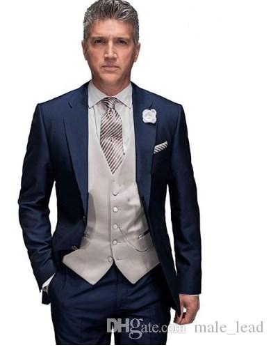 

Handsome Groomsmen Notch Lapel Groom Tuxedos Mens Wedding Dress Man Jacket Blazer Prom Dinner 3 Piece Suit(Jacket+Pants+Tie+Vest) 229, Same as image