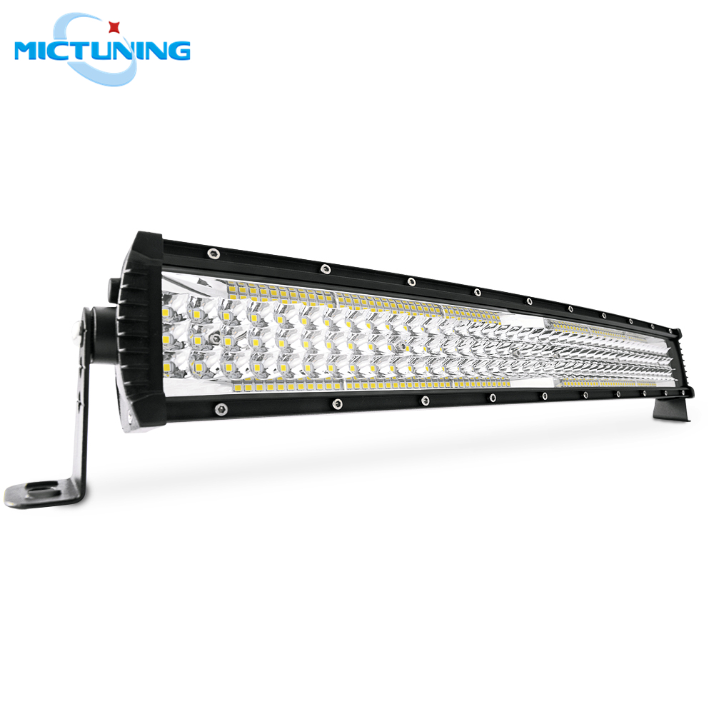 

MICTUNING 22" Five-row Curved Auto LED Light Bar 13000LM Spot Flood Combo Beam Offroad Driving Fog Lamp for SUV Trucks Boat