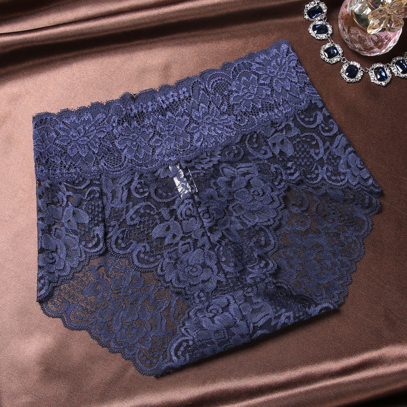 

5pcs Sexy Lace Lingerie Plus Size Women Underwear Bottoms Large Seamless Panties Female Middle Waist Briefs Fancy Underpants, Pink underpants