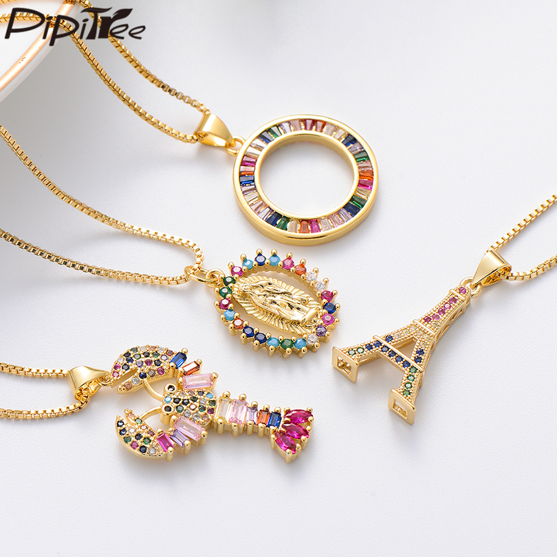 Nouveau Couleur Or Tour Eiffel Collier Femmes Fashion romantique pendentif charme
