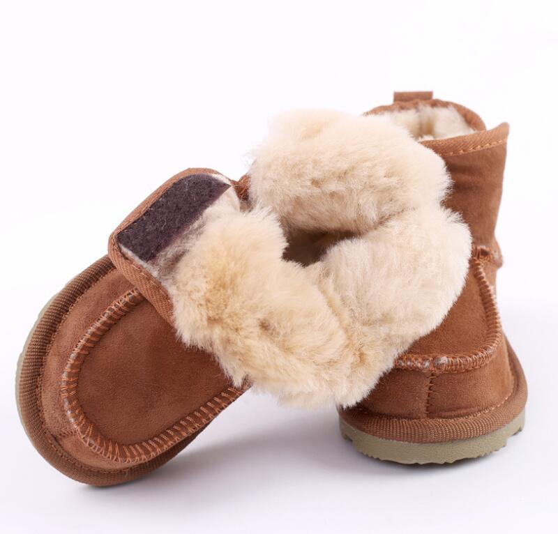

Baby Snow Boots for boys and girls Kids Snow Boots Sheepskin Real Fur Shoes Children Geanuine Leather Australia Shoes