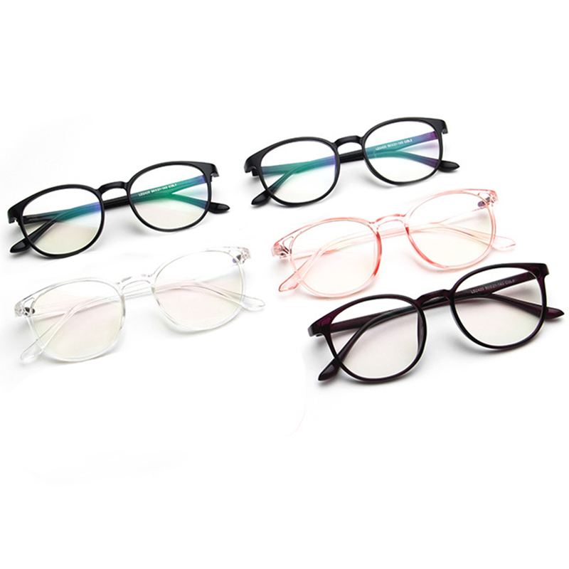 

1pc Retro Round Eyeglasses Frames Anti-fatigue Spectacles Eyewear Anti Blue Rays Computer Glasses Transparent Glasses