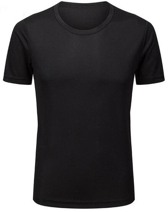 

2019 men's tight-fitting fitness g short-sleeved good looking quick-drying clothes gray clothes runnin 9595 T-shirt, Black