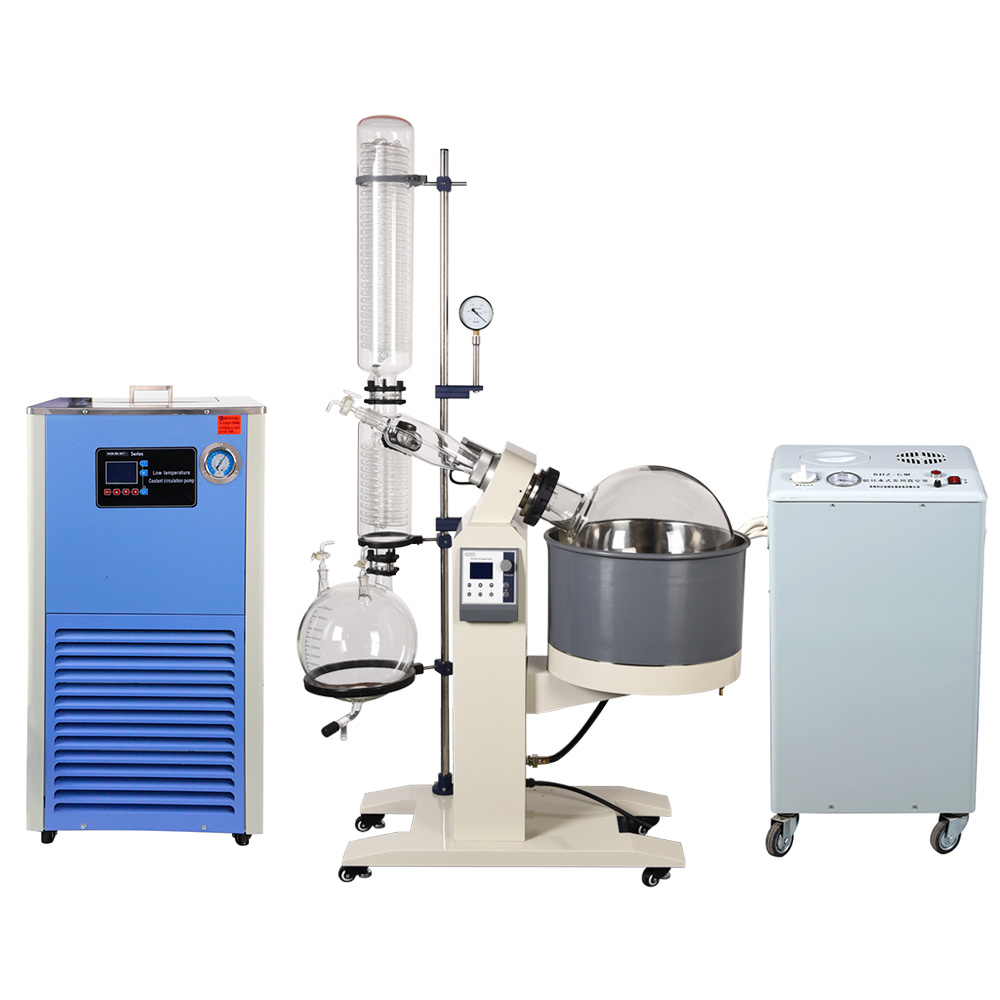 ZOIBKD Lab Supplies 50L Lab Rotary Evaporator Set w/Vacuum Pump & 50/30 Chiller-image-511544154