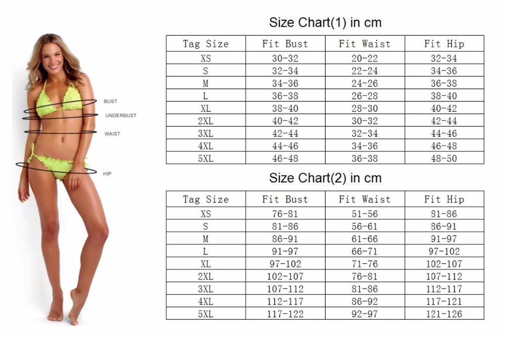 Us Swimsuit Size Chart