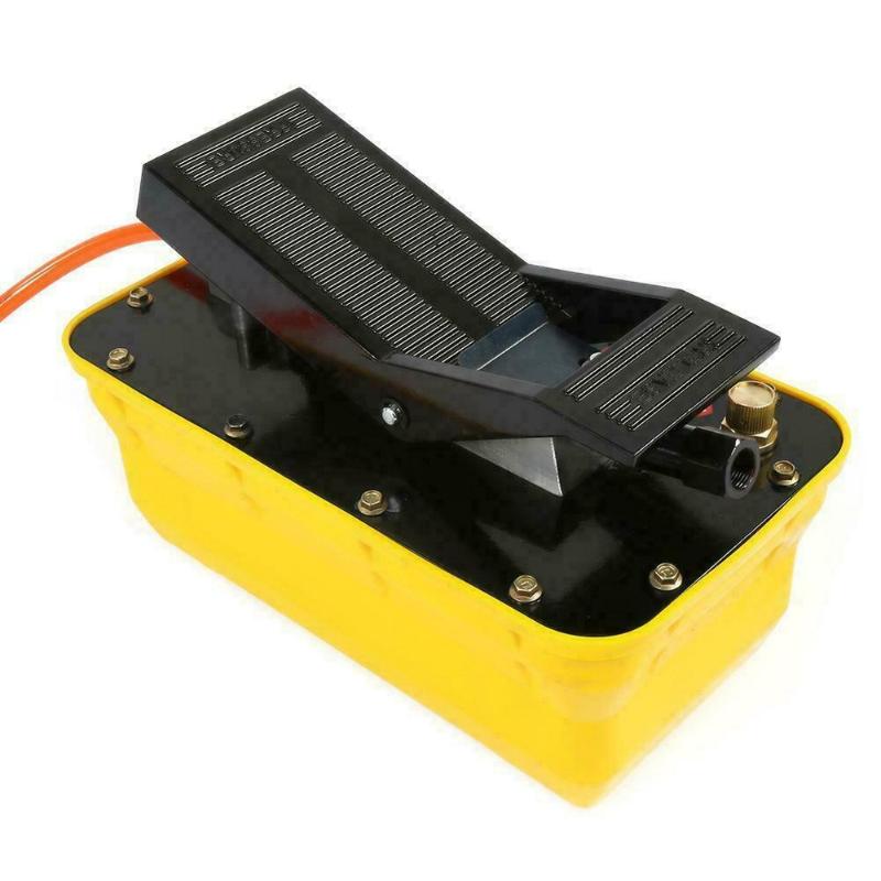 

2.3L Air Hydraulic Foot Pump 3/8 NPT Single Acting Pneumatic with Hose &Coupler Car Beam Calibration Instrument Accessory Sheet