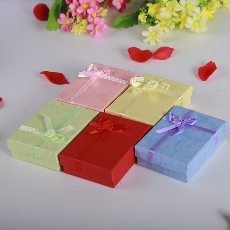 

New 1pc Gift Box Square Jewelry Organizer Box Engagement Ring for Earrings Necklace Bracelet Display for Jewellery Packaging
