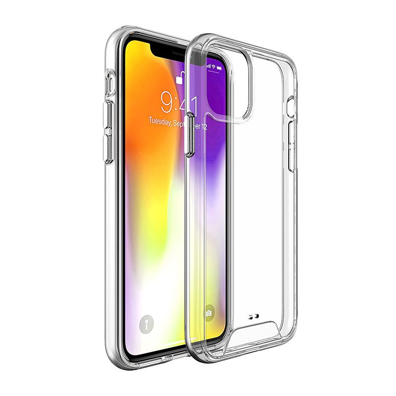 

For iPhone 12 Pro Max XR X 7 8 PlusTransparent Space Case Clear TPU hard back PC Phone Cases For LG K51 for A01 A11 A20 A10S A20S A50 A70, Transparent