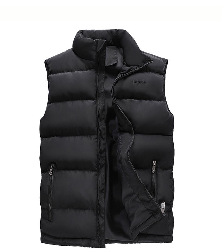 

New men's designer vest outdoor light jacket men's waterproof puffer face autumn and winter vest men's designer jacket M-6XL, Black