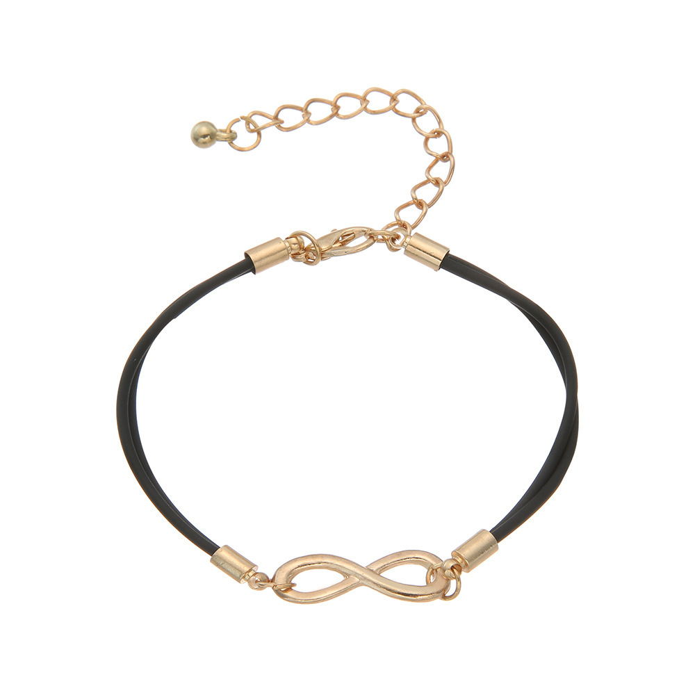 

Concise Horoscope Alloy Pu Wax Rope Bracelet Multicolor