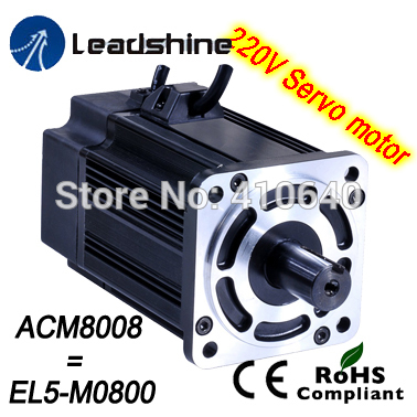Leadshine 750 W 220V AC servo motor ACM8008L2H-60-B EL5-M0750 NEMA 32 frame max 5000 rpm and 7.2 Nm torque free shipping-image-463764252