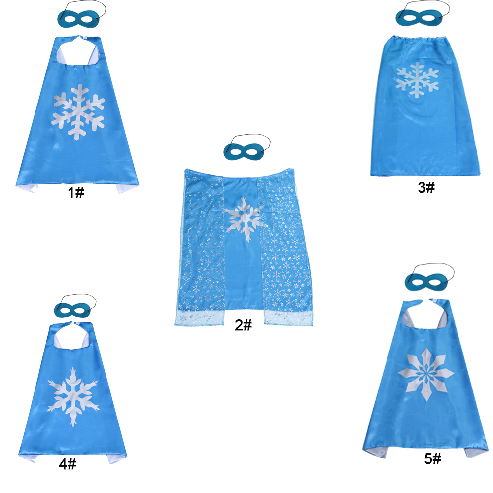 

Snowfake Cape With Mask Princess Dress Up Double Layer Children Capes Birthday Party Kids Favors Christmas Girls Comics Cartoon Costumes, Remark styles