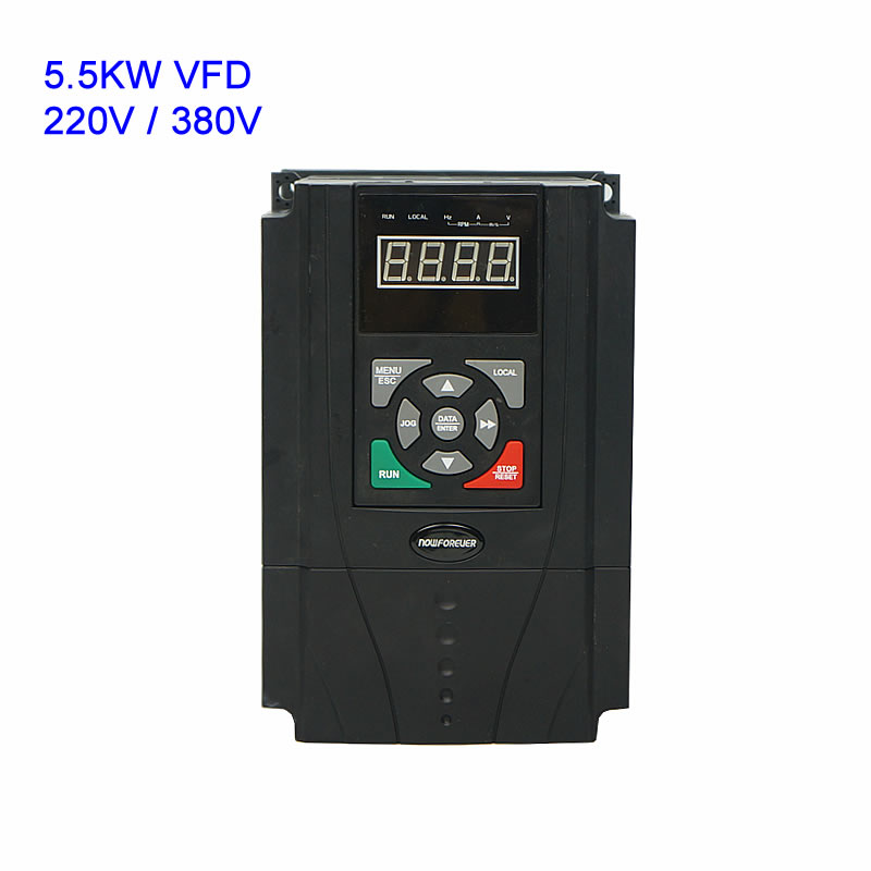 

110V 220V 380V 1.5KW 2.2KW 4.0KW 5.5KW Inverter VF Drive Variable Frequency Drive VFD for CNC Spindle Motor