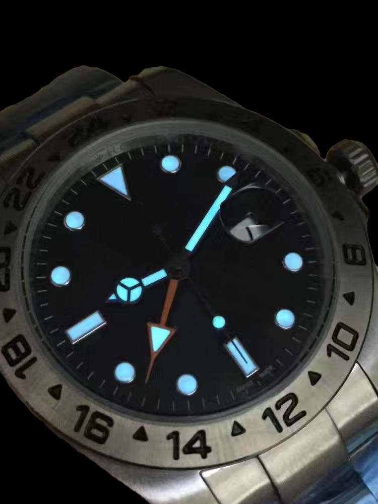 

2019 limited automatic mechanical sports stainless steel large dial 42mm men's sports luminous watch watch watch dental clasp, Box