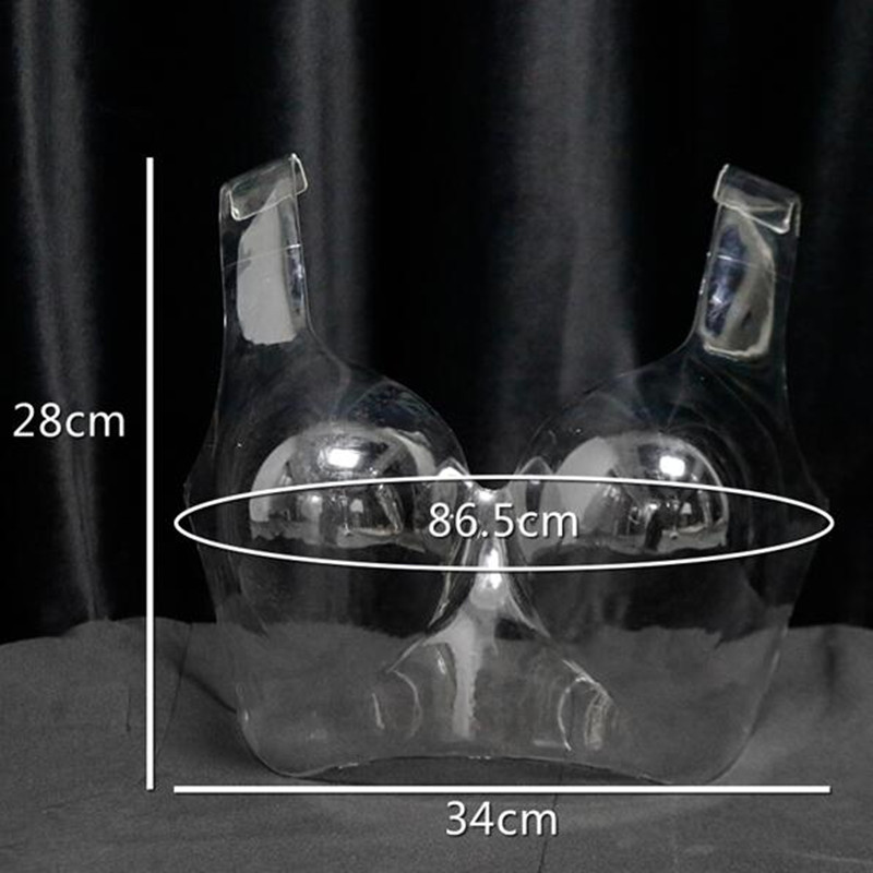 

34*28cm Plastic Transparent underwear female chest mold display props Mannequin,Panty Modle woman swim With bracket base1PC C976
