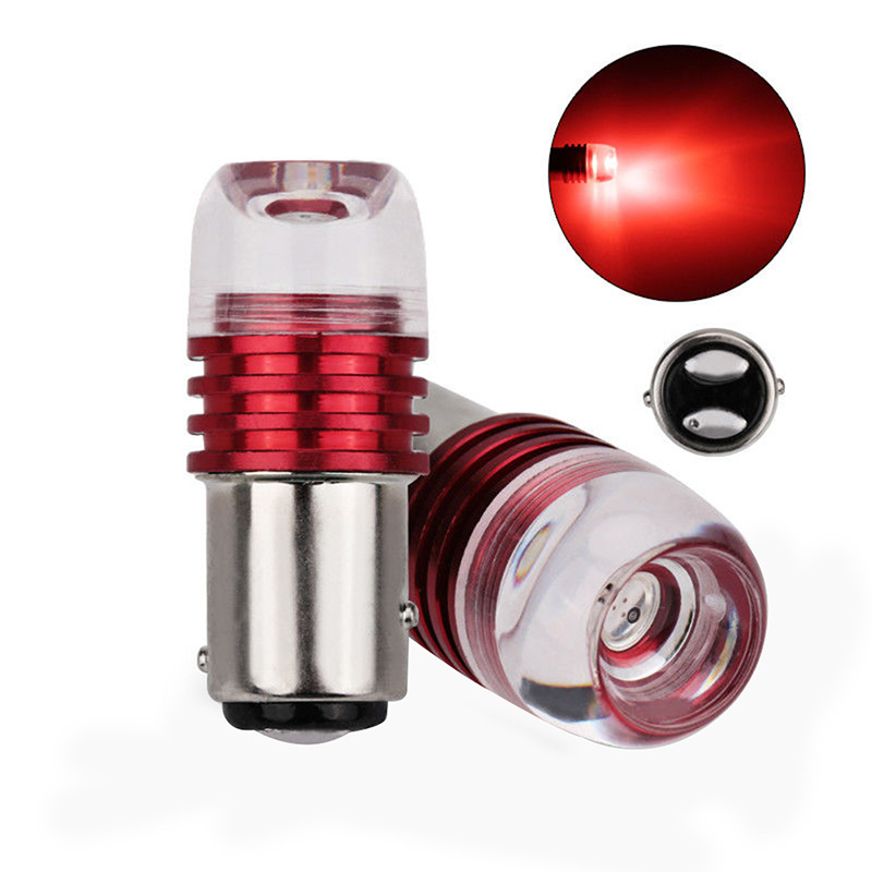 

20PCS Red 1157 BAY15D P21/5W Strobe Flashing LED Projector Bulbs For Car Tail Brake Lights Auto Turn Signal Lamp Bulb