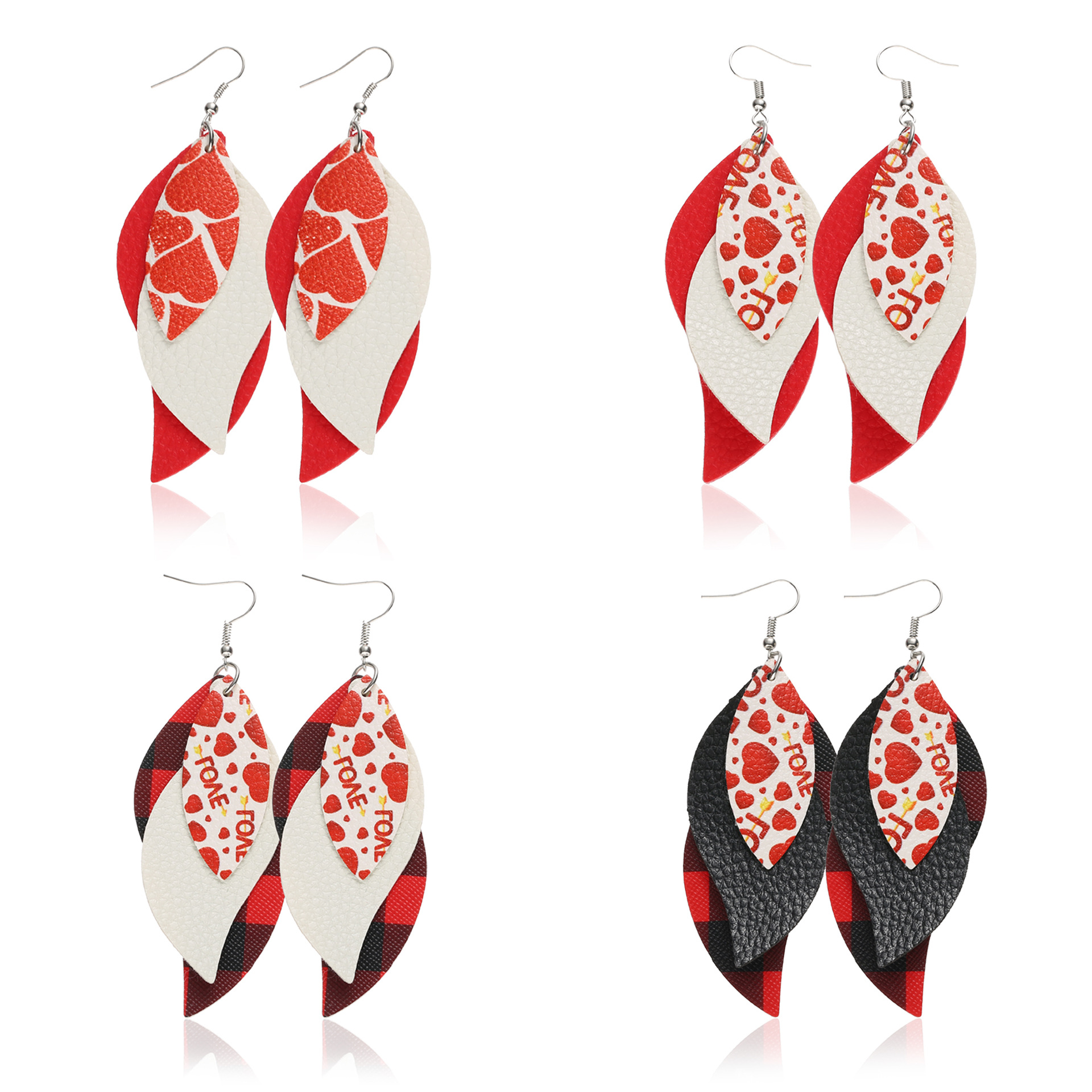 

Kimter Charm Multilayer Faux Leather Sequin Earrings for Women Girls Jewelry Lightweight Teardrop Earring 17 Styles Free DHL B18FA