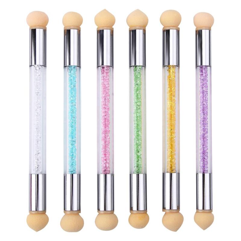 

1pcs Gradient Nail Art Brushes Sponges Nails Designs Painting Glitter Powder Picking Dotting Acrylic Manicure Tools
