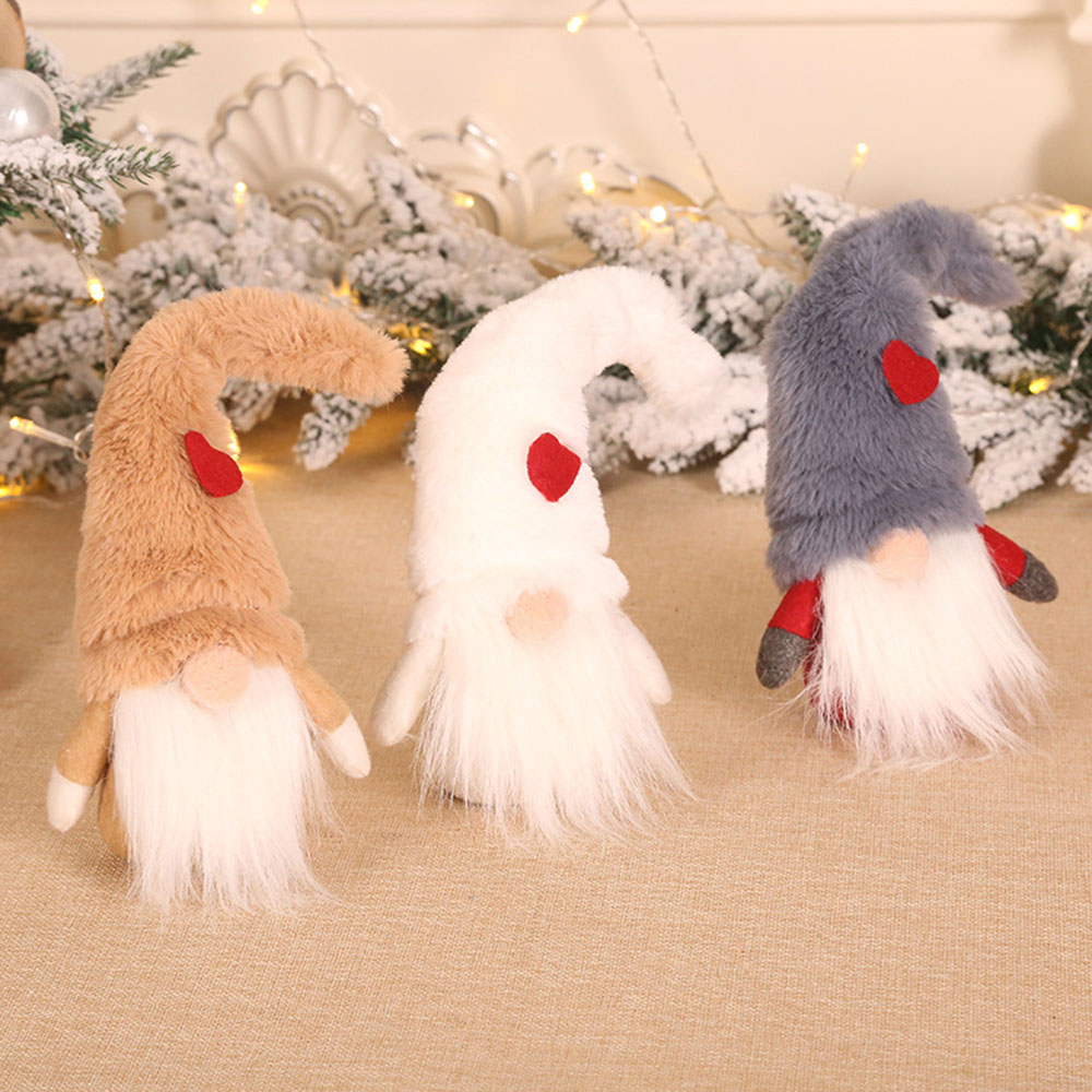 

1Pcs Christmas Window Decorations Craft Plush Forest Man Doll Standing Posture Christmas Decoration Ornaments Supplies