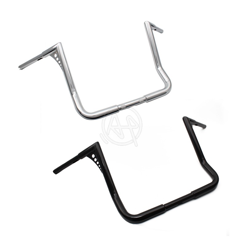 

1" Motorcycle 18" High Ape Hanger Handlebar with Electronic Throttle Induction for Touring Electra Glide Dressers 82-19