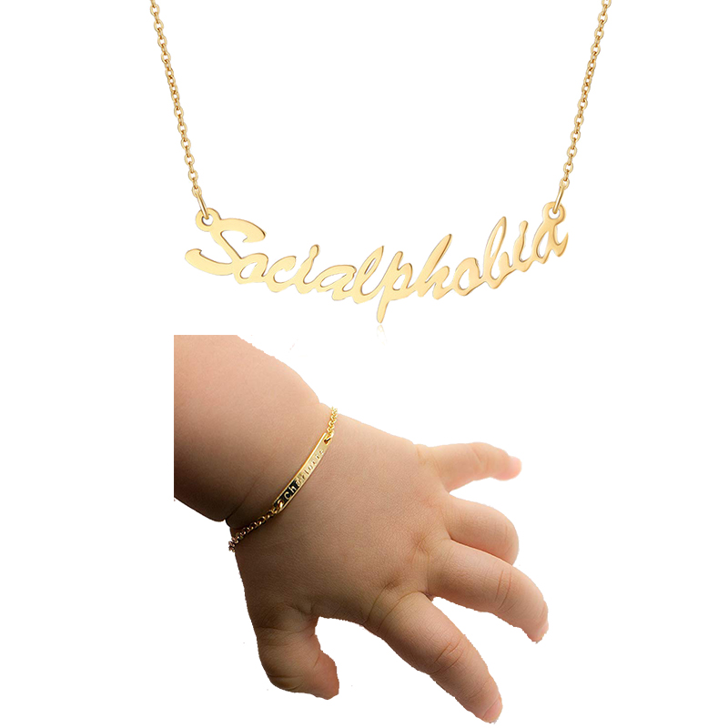 personalized gold baby bracelet