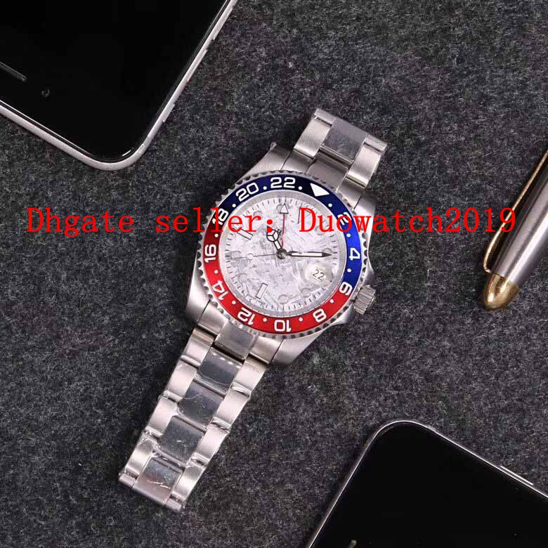 

4 Style Mens Luxry Sport Super Factory 40mm GMT II 126719BLRO 126719 126710BLNR Automatic machinery Date 40MM Mens GMT Work Wristwatches