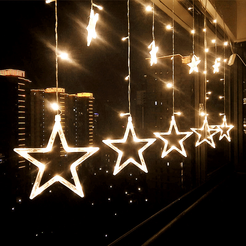 LED Star String String Flash Lights Gadget Christmas Wedding Party Light for House Bedroom Bar Decorazione finestra