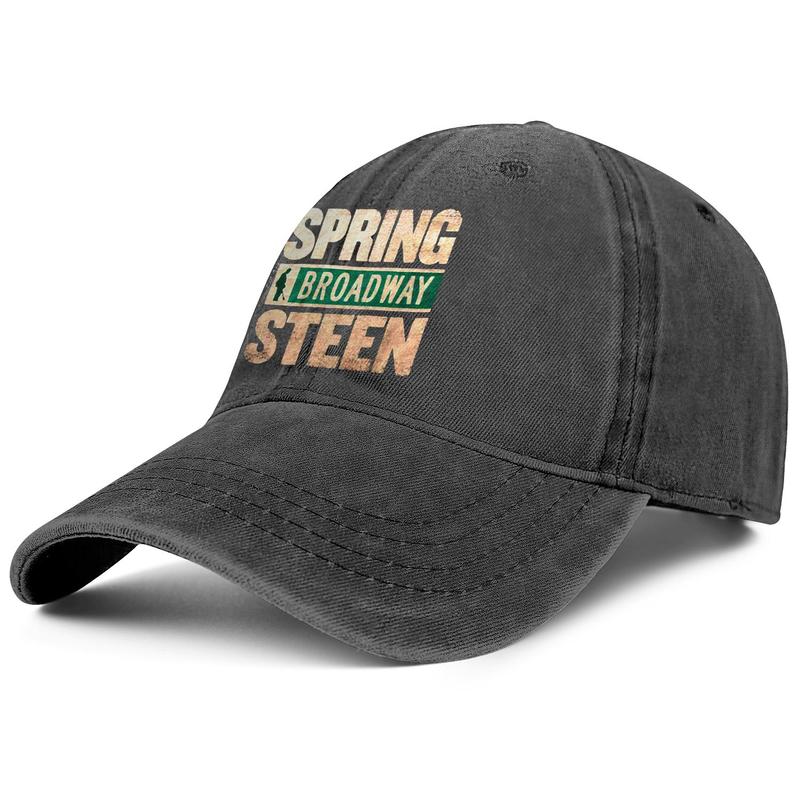 

Bruce Springsteen Spring Broadway Steen Slim black for men and women baseball denim cap design fitted custom blank fitted cute stylish clas, Blue;gray