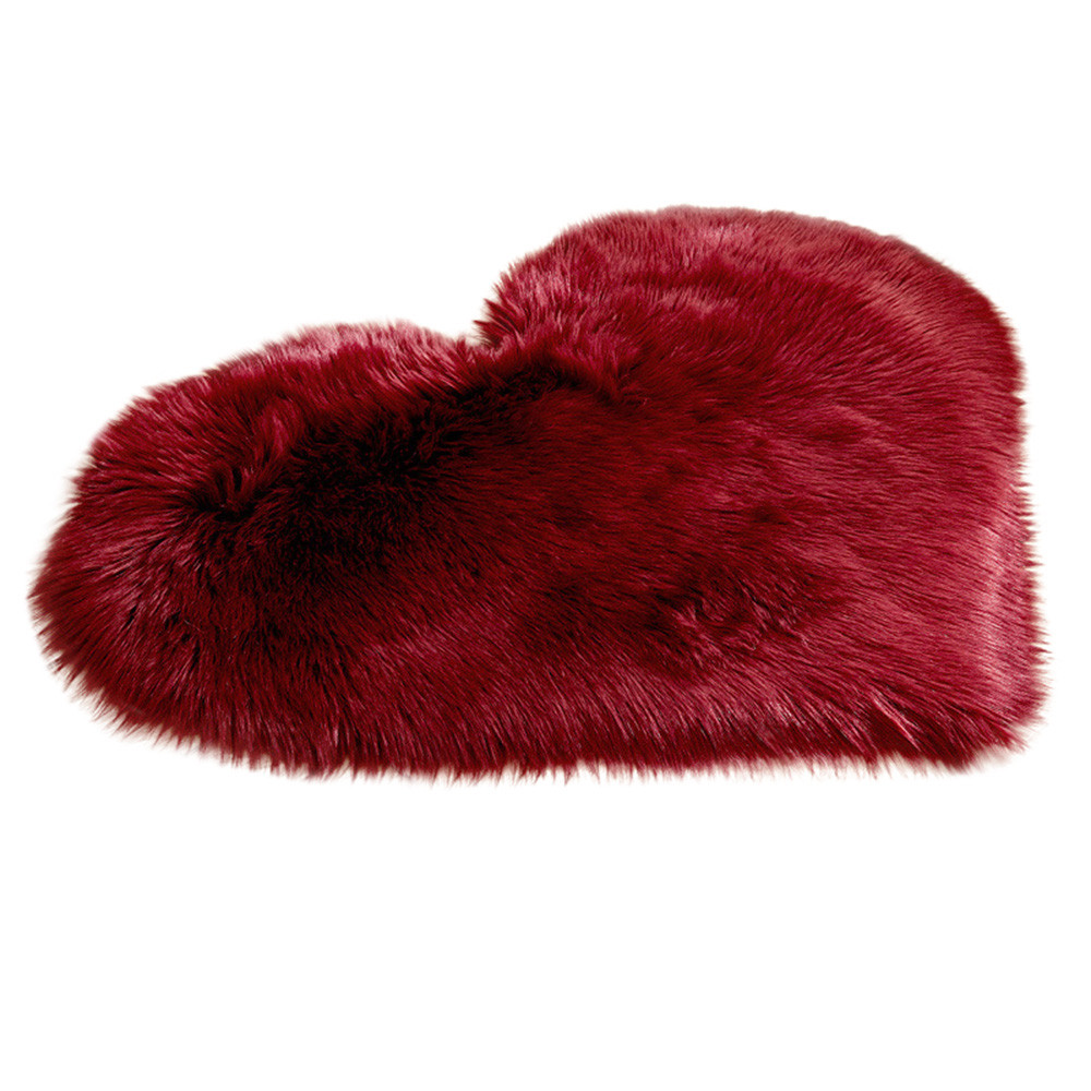 

Wool Imitation Sheepskin Rugs Faux Fur Non Slip Bedroom Shaggy Carpet Mats Area Rug for Bedroom Non-slip Floor Mats Home