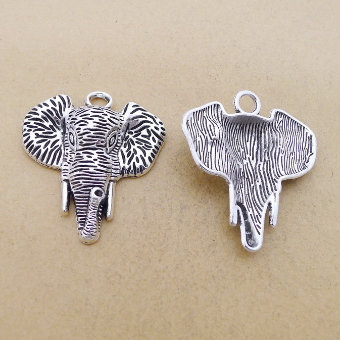 

A5196 Ancient Silver 50/ Package Alloy Elephant Ornaments Ancient Silver Parts Diy Ornaments Parts 7.9 g