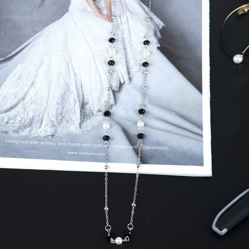 

New 80cm Elegant Eyeglass Chain Sunglasses Reading Beaded Glasses Chain Eyewear Rope Lanyards Pearl Glass Cord Neck Strap