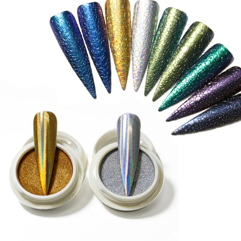 

Nail Art Powder Pigment Magic Mirror Effect Powder Nail Art Mirror Effect Chrome Ongles Decoration Shining