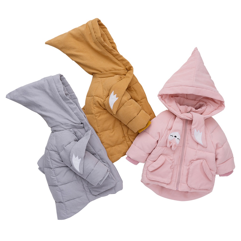 

Baby Winter Clothes Baby Girl Coat Snowsuit Birthday Christmas Clothes Padded Hooded Winter Baby Coat 9M-24M Jacket, Pink