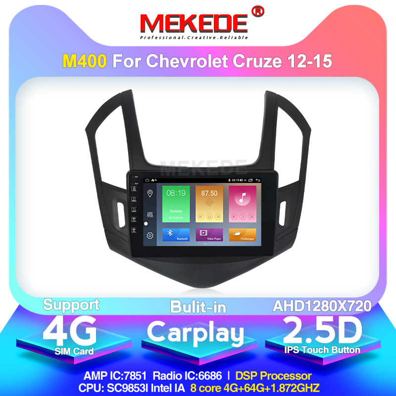

MEKEDE Android 10.0 4+64G DSP IPS Car Multimedia Player GPS For 2013-2015 Cruze Navi 2din Autoradio support DVR CAMERA car dvd